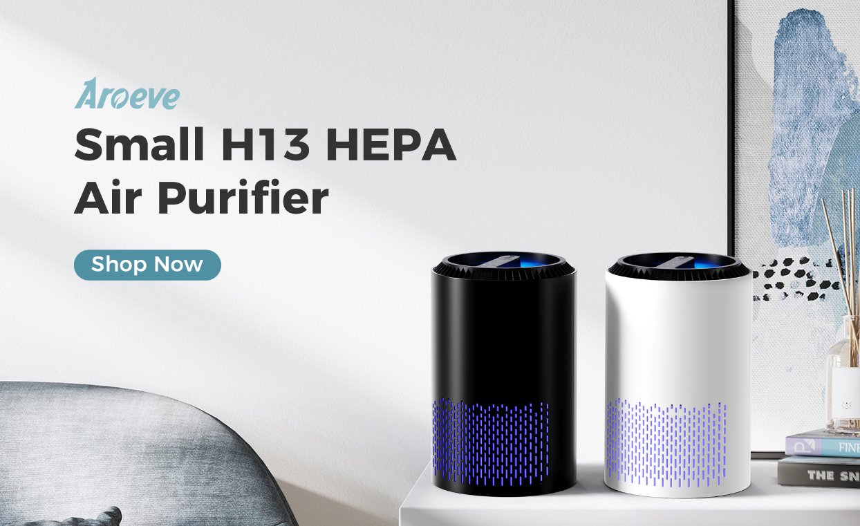 AROEVE Filtro Aria Sostitutivo Per Purificatore MK01: Filtro HEPA Con Strato Agli Ioni D'Argento - 5