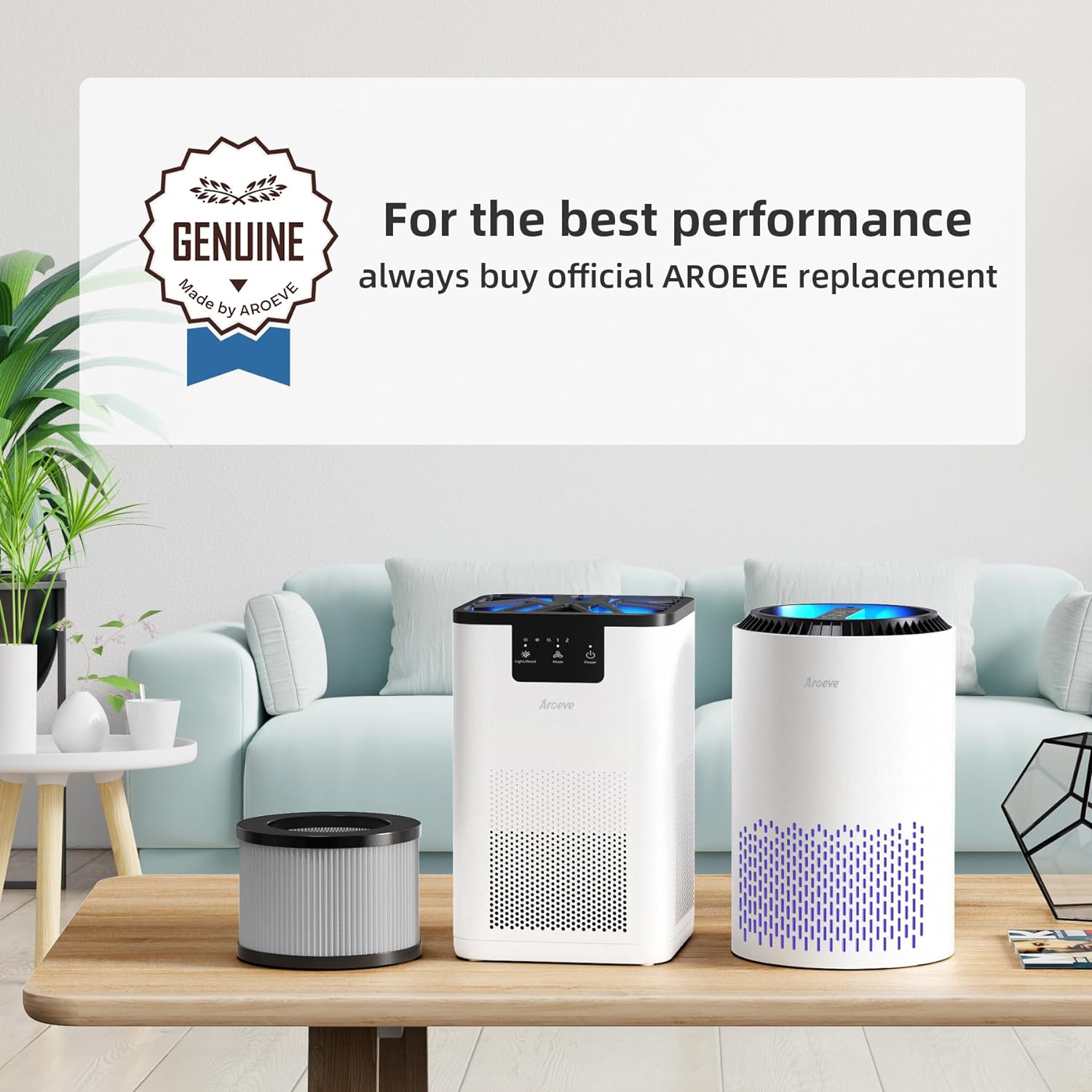 AROEVE Air Filter Replacement | MK01 & MK06- Smoke Removal Version(2 packs)