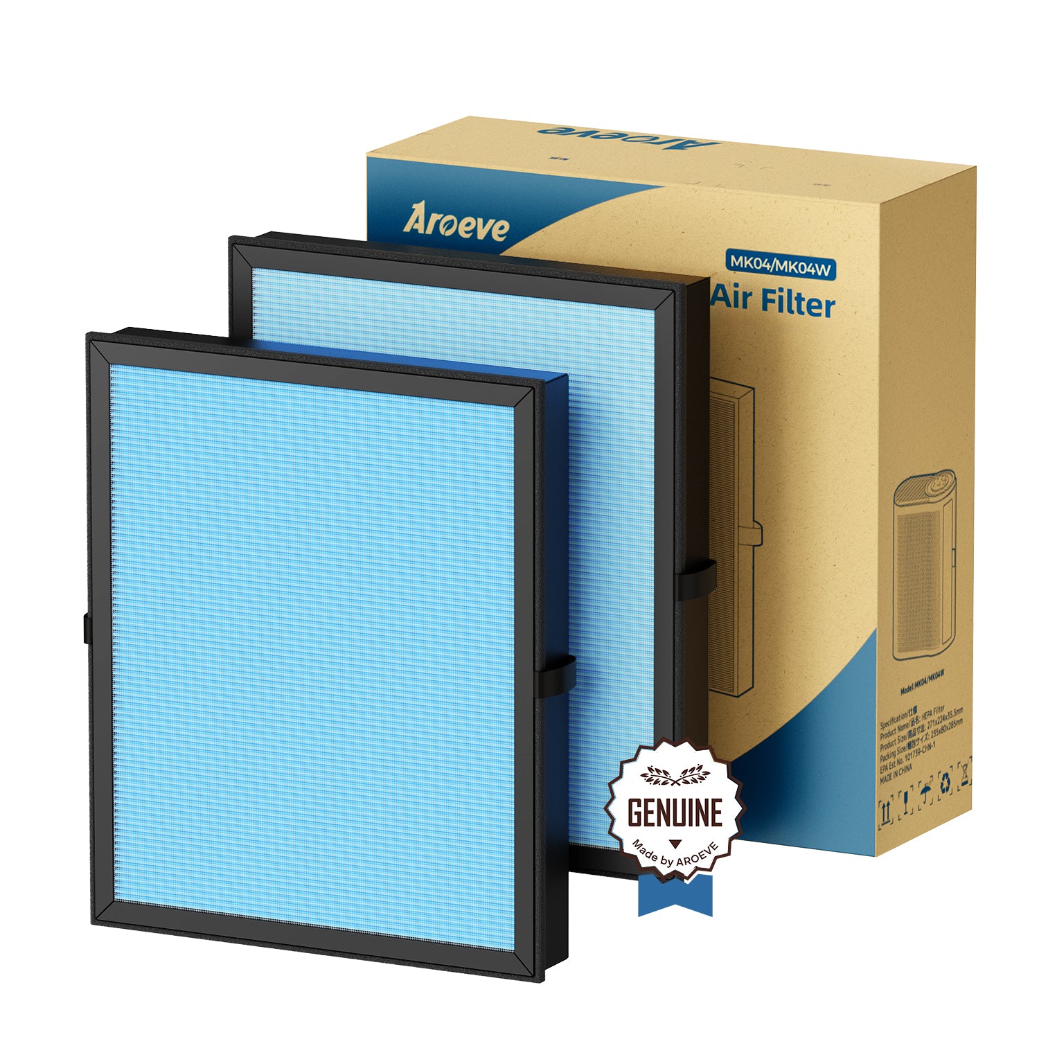 AROEVE Air Filter Replacement | MK04- Standard Version(2 packs)