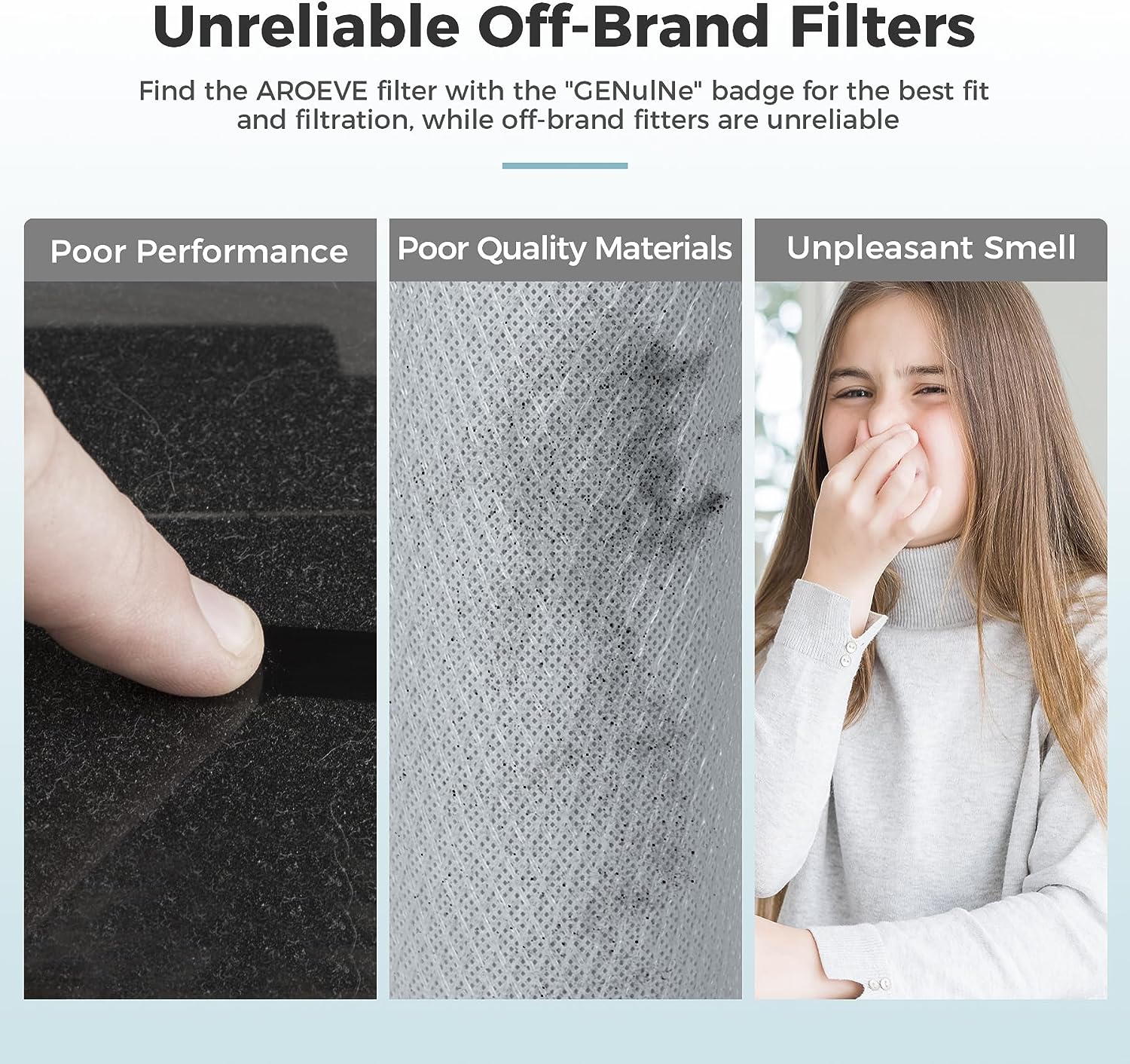 AROEVE Air Filter Replacement | MK08W & MK09W - Pet Dander Version