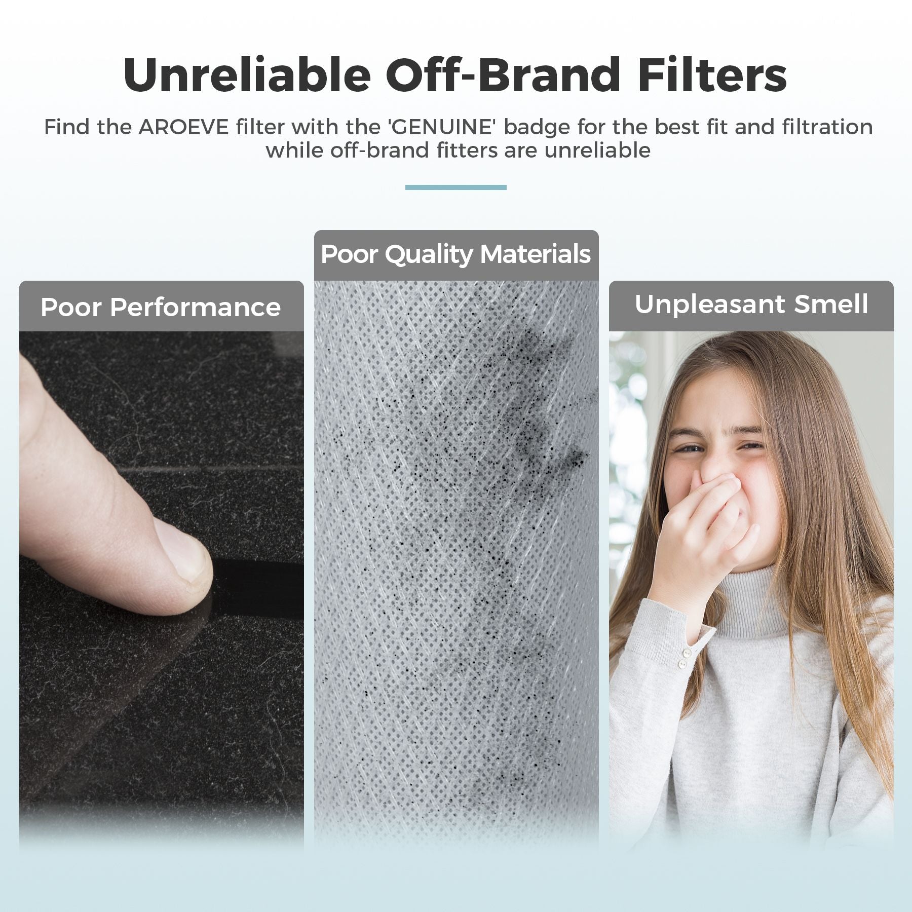 AROEVE Air Filter Replacement | MKD05- Pet Dander Version