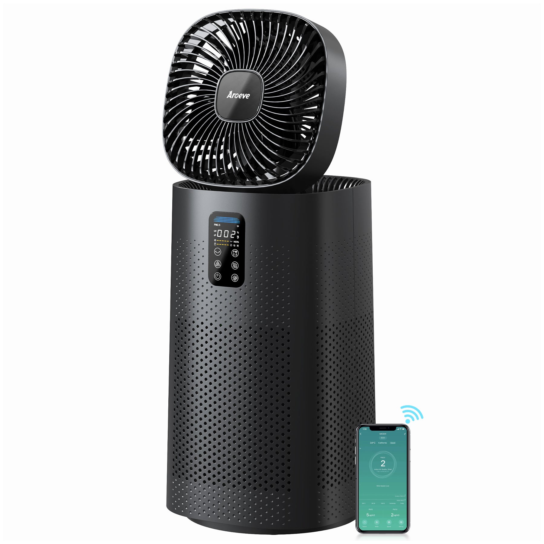 AROEVE Air Purifiers | MK11W (BLACK)