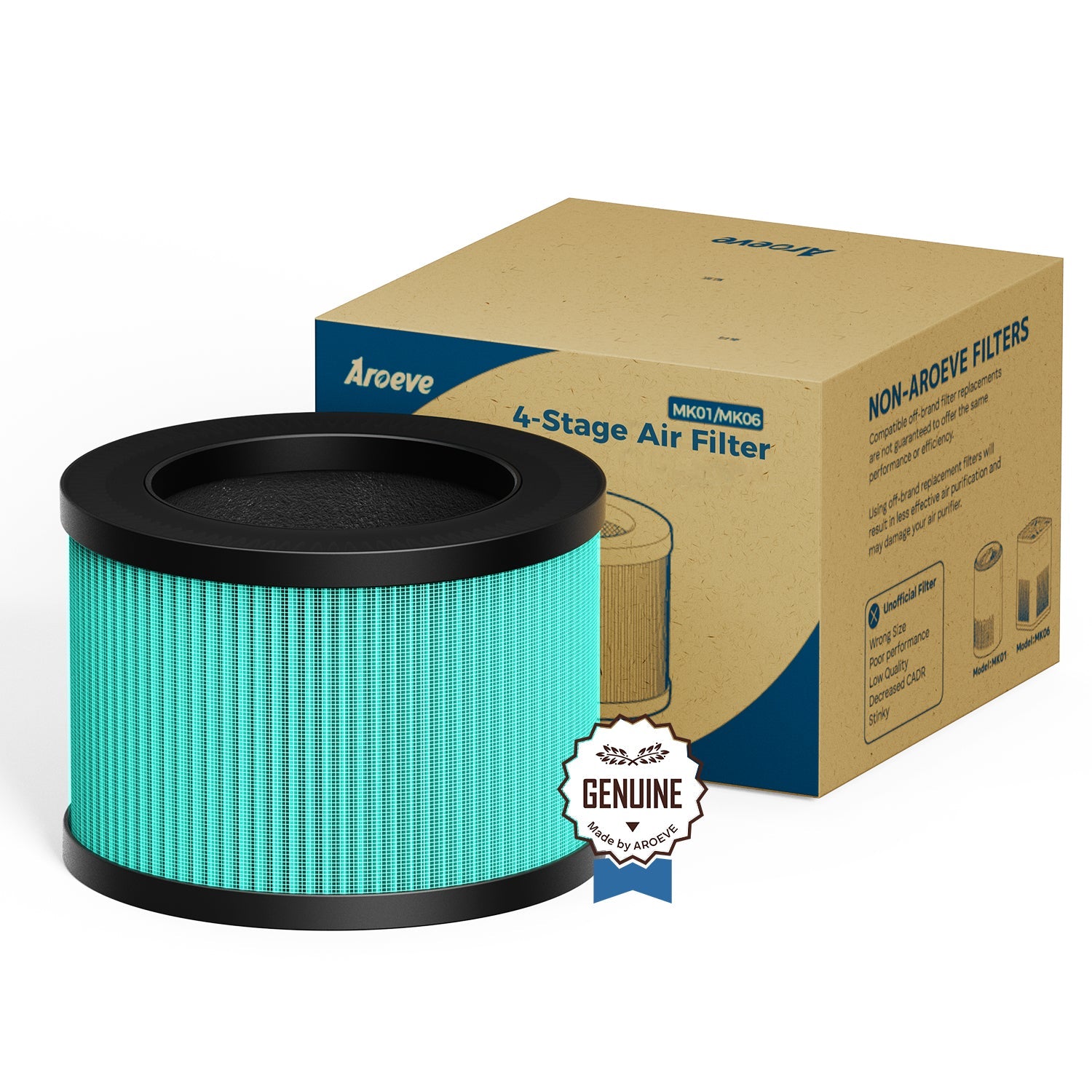 🎁 AROEVE Air Filter Replacement | MK01 & MK06- Pet Dander Version (100% off)