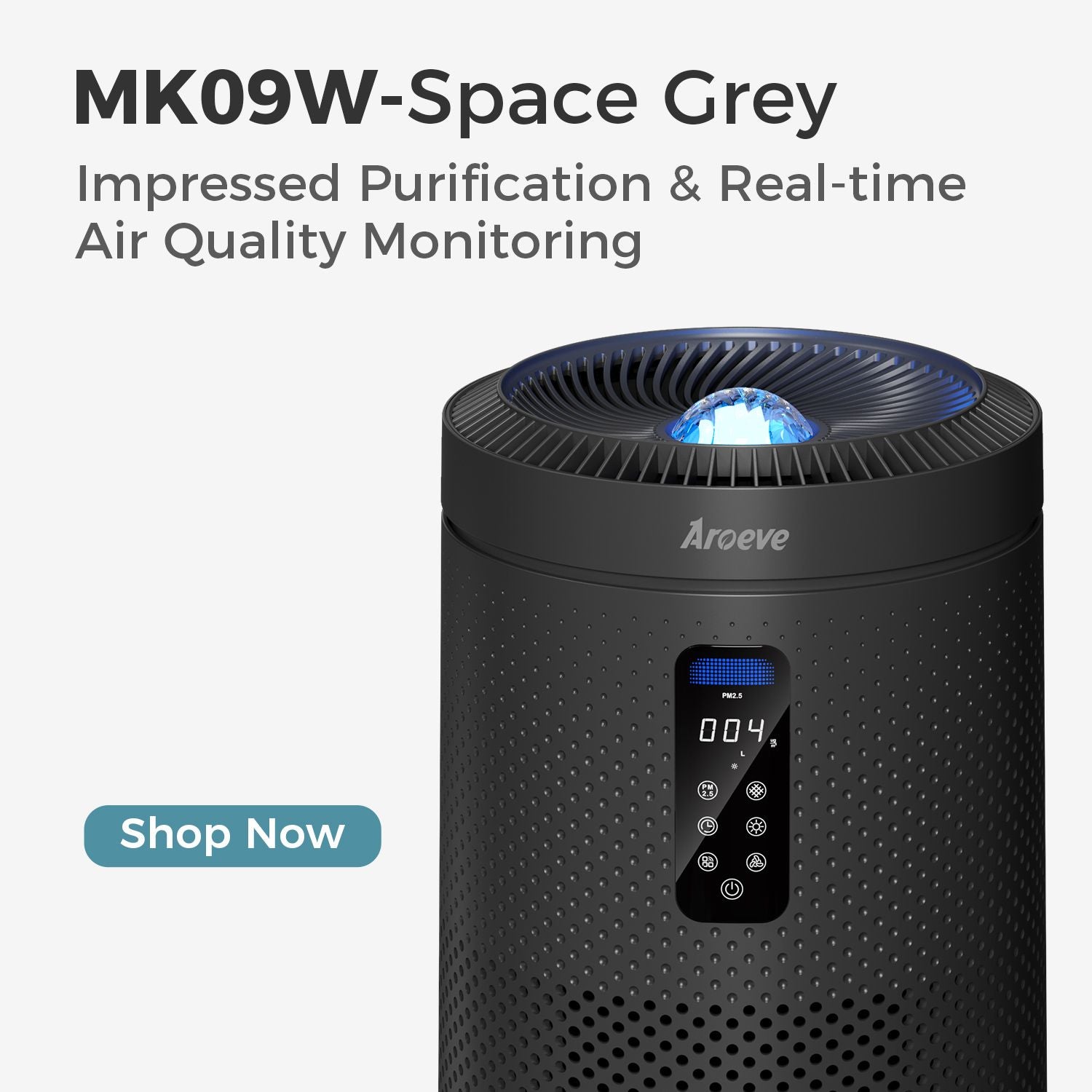 AROEVE Air Purifiers | MK09W (Space Grey)